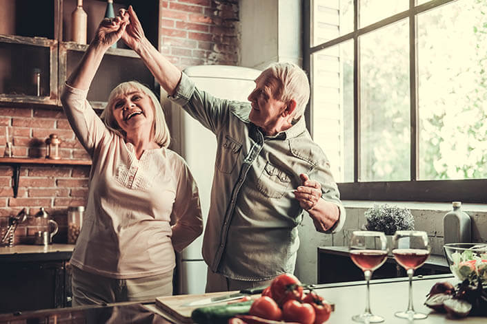 Couple Dancing in the Kitchen